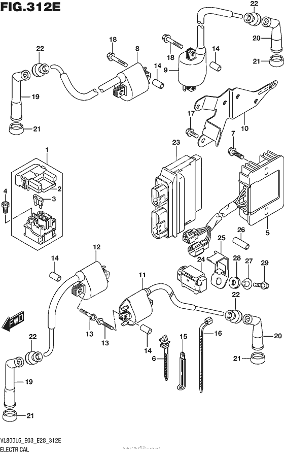 Электрооборудование (Vl800Tl5 E33)