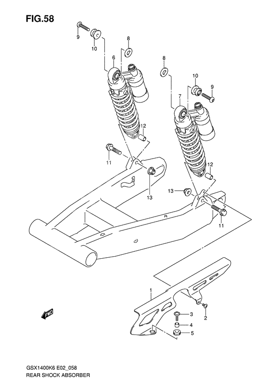 Rear shock absorber