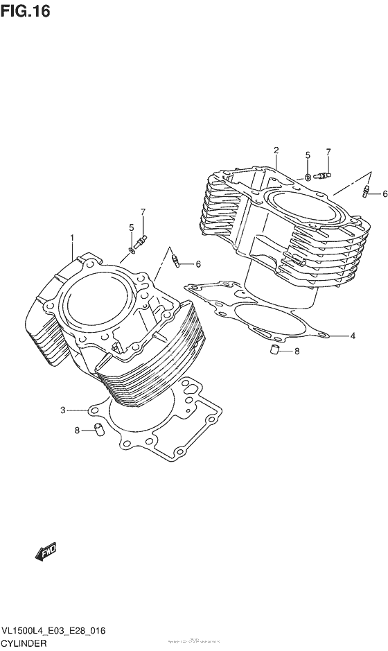 Cylinder (Vl1500L4 E33)