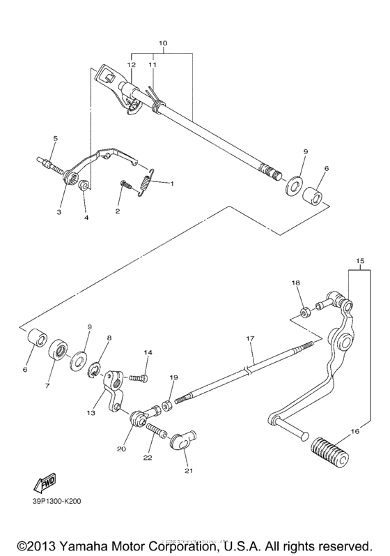 Shift shaft