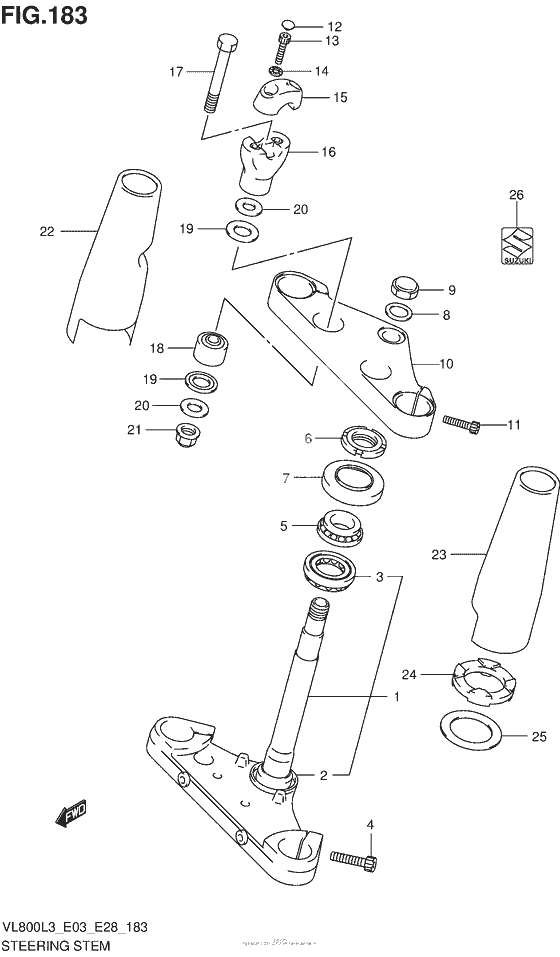 Steering Stem (Vl800L3 E28)