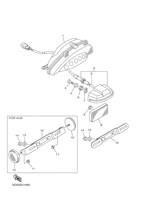 Taillight unit ass`y