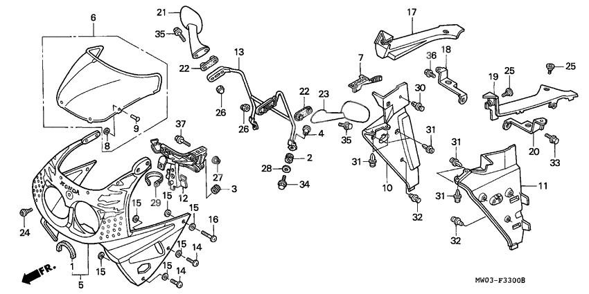 Upper cowling assy              

                  1