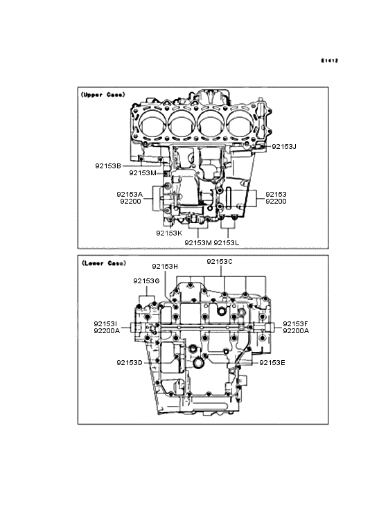 Crankcase bolt pattern