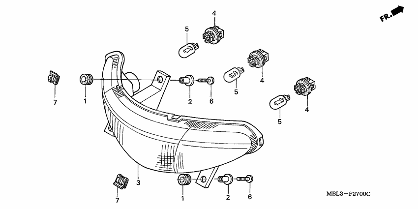 Taillight unit ass`y