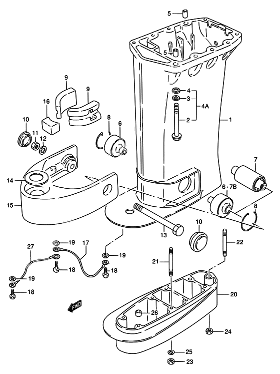 Drive shaft housing