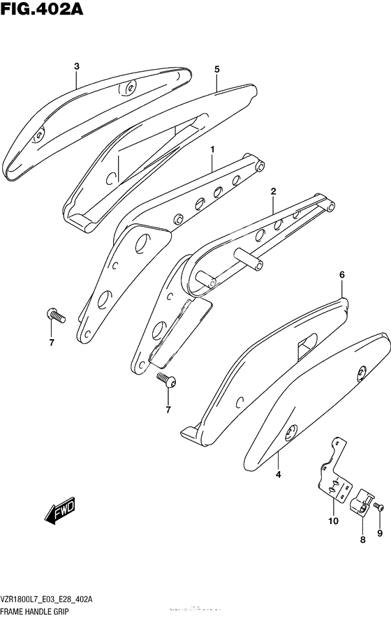 Задний кронштейн (Vzr1800L7 E28)