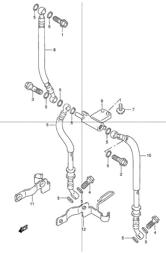 Front brake hose