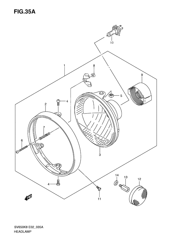 Headlamp              

                  Sv650k9/ak9 e24