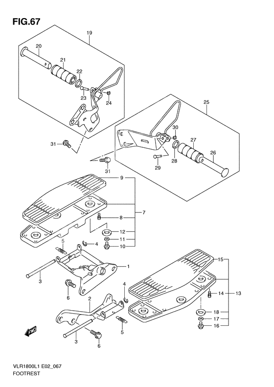 Footrest              

                  Vlr1800l1 e24