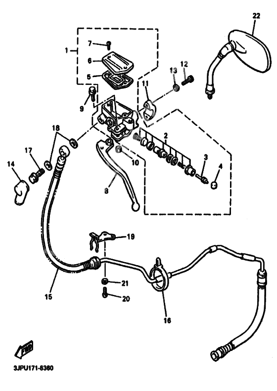 Front master cylinder