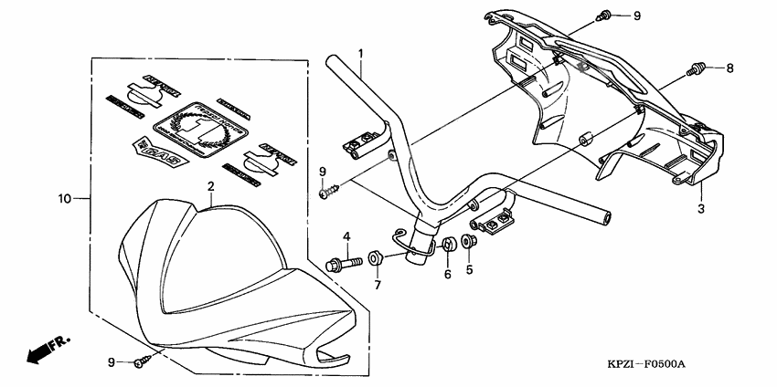Handle pipe/handle cover