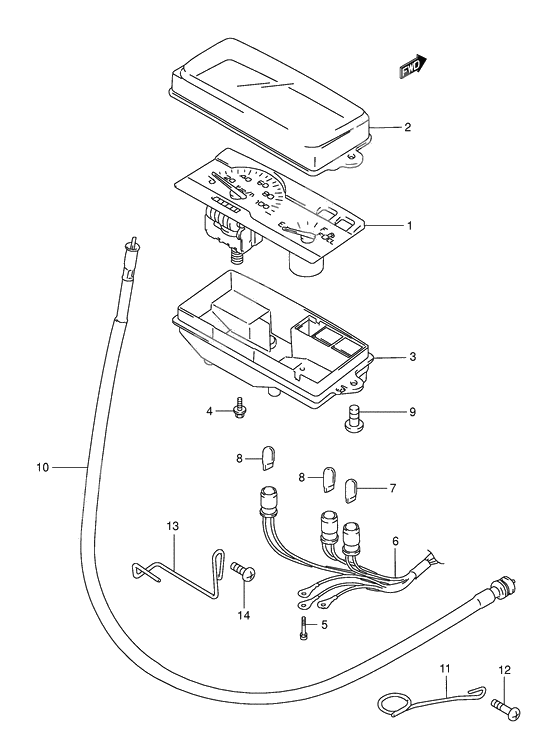 Speedometer              

                  Model t/v/w/x/y