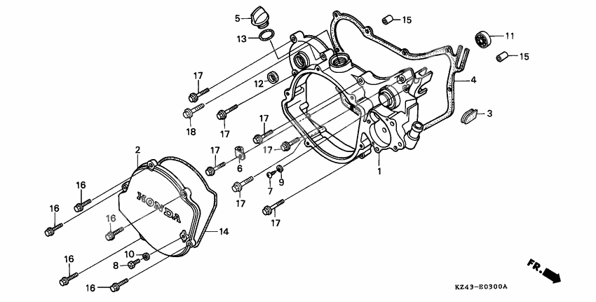 Right crankcase cover