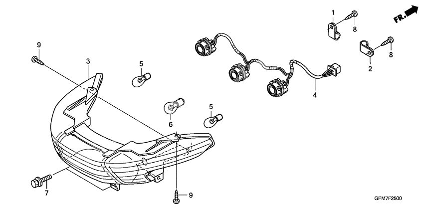 Rear combination light