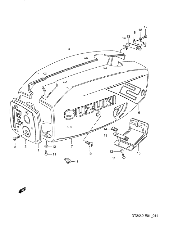 Engine cover              

                  Dt2, model: 86