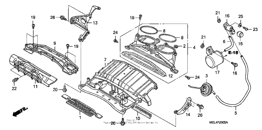 Air intake duct + solenoid valve (2)