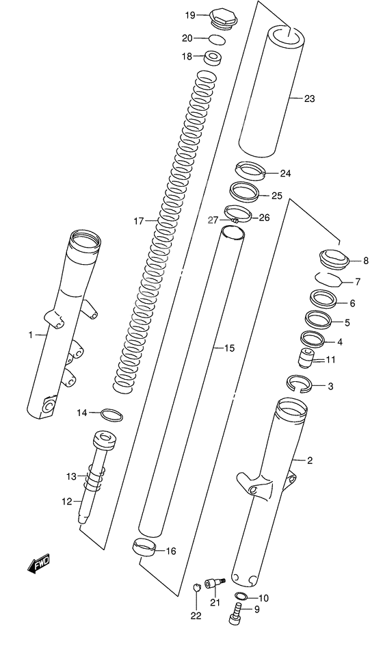 Front damper              

                  Model w/x