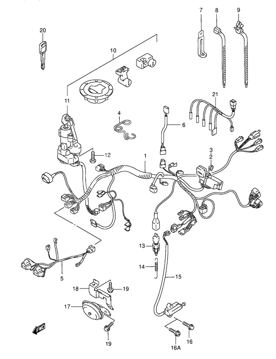 Wiring harness              

                  Model w/x/y/k1/k2