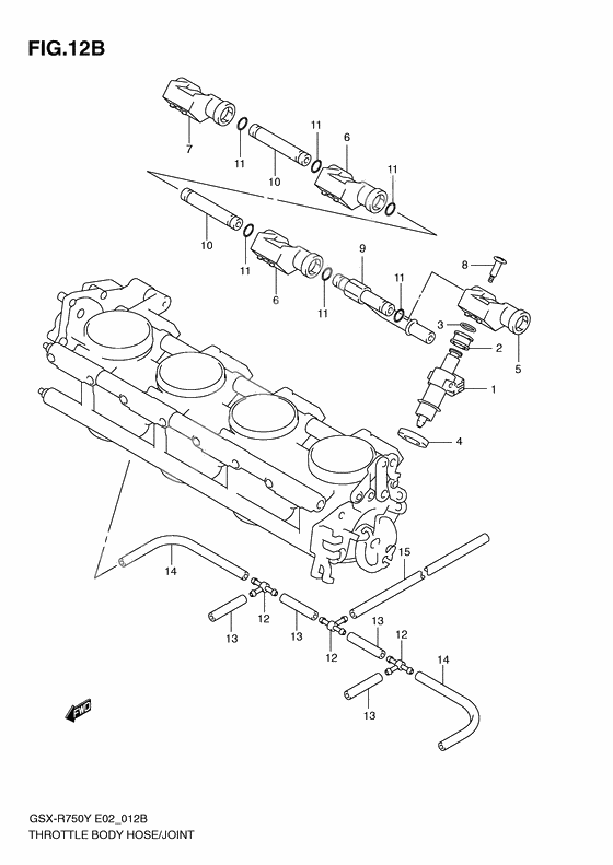 Throttle body hose/joint              

                  Model k2/k3