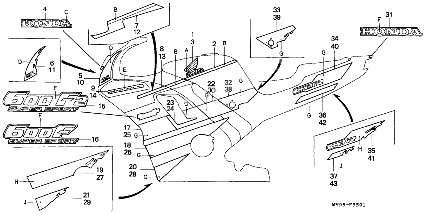 Decal              

                  CBR600FN/2N