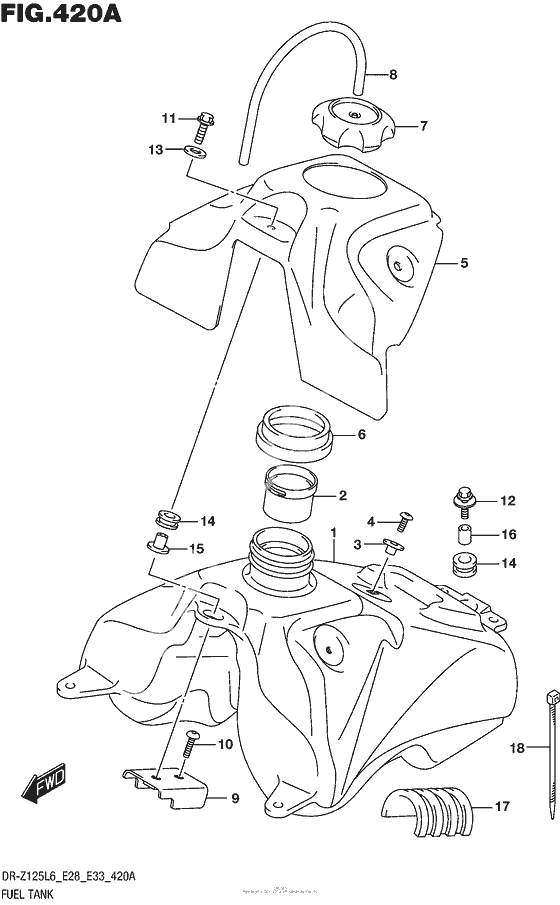 Fuel tank t o/i