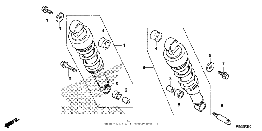 Rear shock absorber (2)