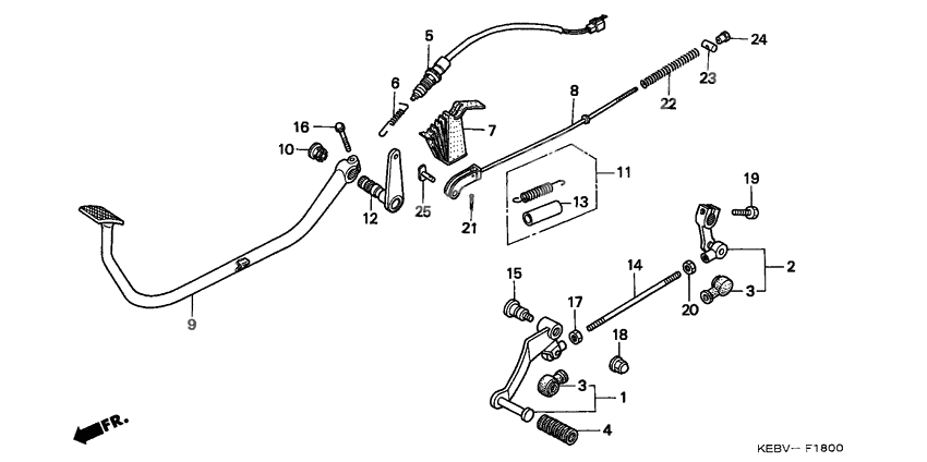 Brake pedal assy