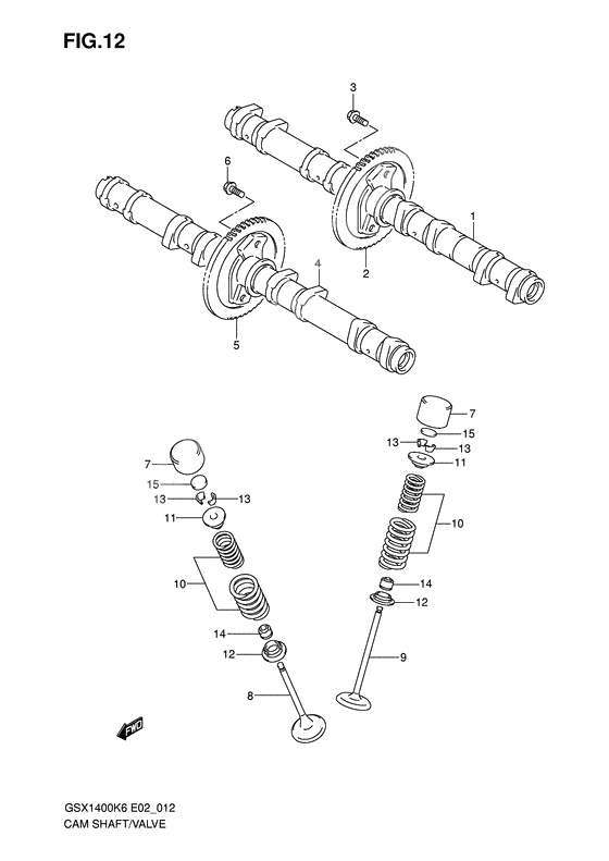 Cam shaft/valve