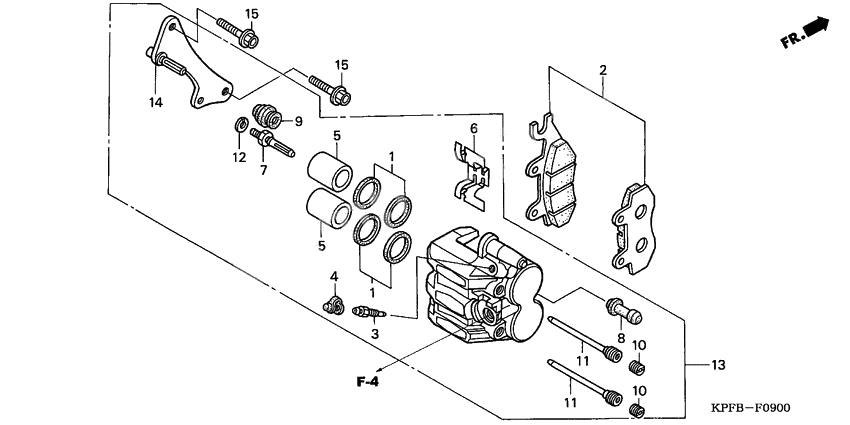 Front brake caliper