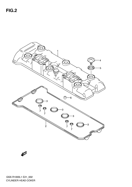 Cylinder head cover