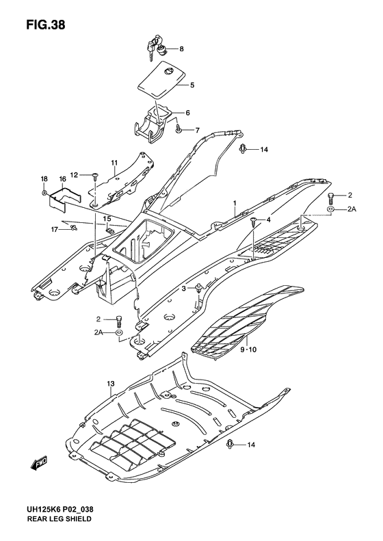 Rear leg shield