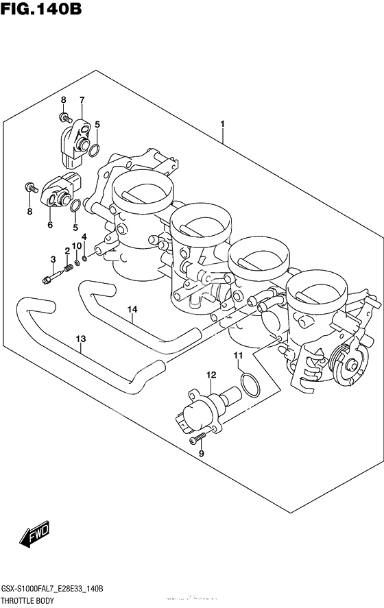 Throttle Body (Gsx-S1000Fal7 E33)