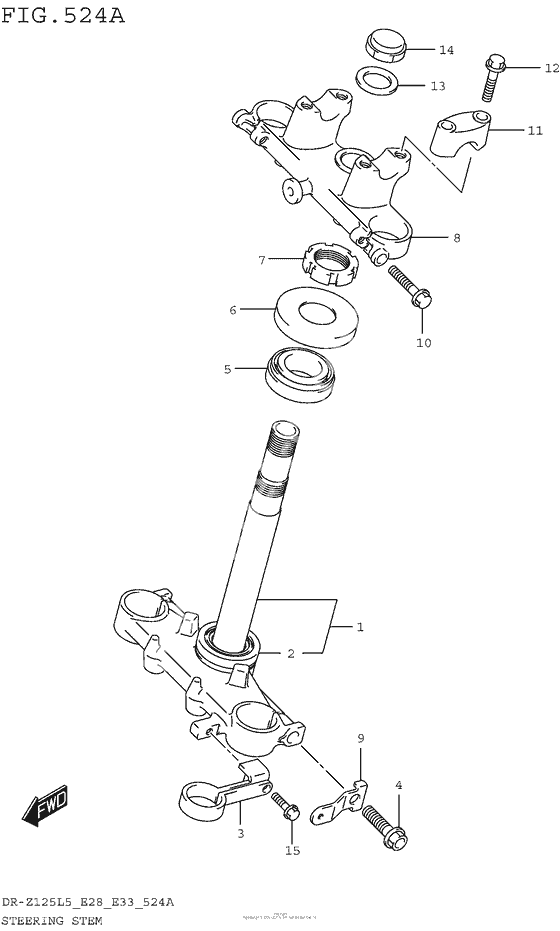 Steering Stem (Dr-Z125L5 E28)