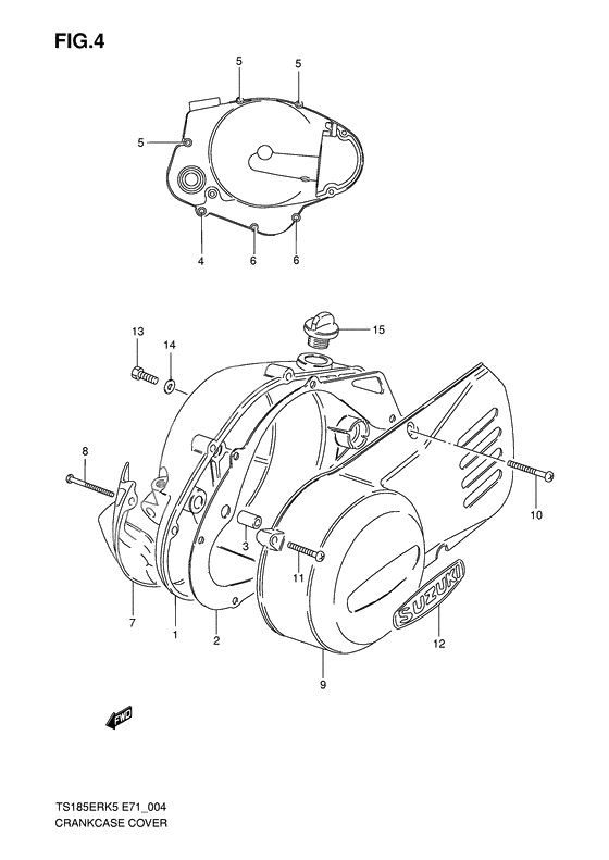 Crankcase cover ass`y (v