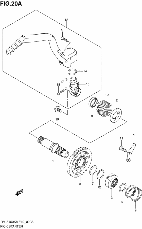 Kick starter              

                  Rm-z450l0/l1