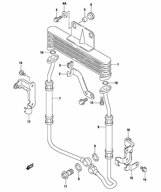 Oil cooler              

                  Gs500fk4/fuk4