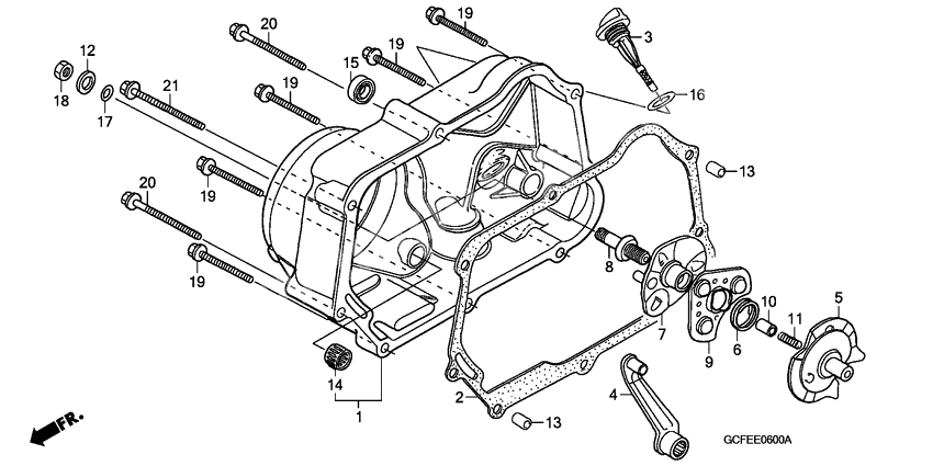 Right crankcase cover