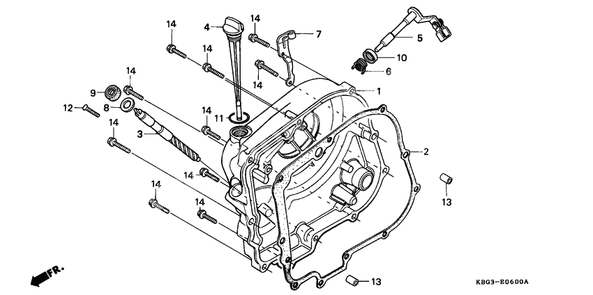 Right crankcase cover