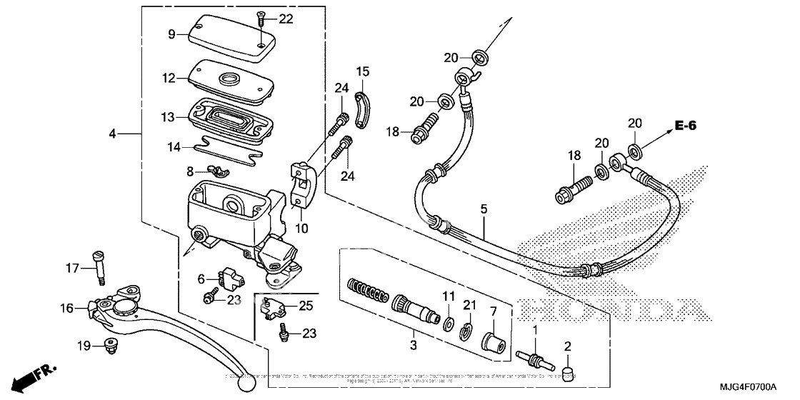 Главный цилиндр сцепления