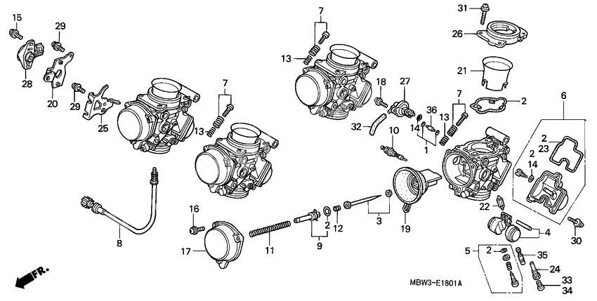 Carburetor assy              

                  COMPONENT PARTS