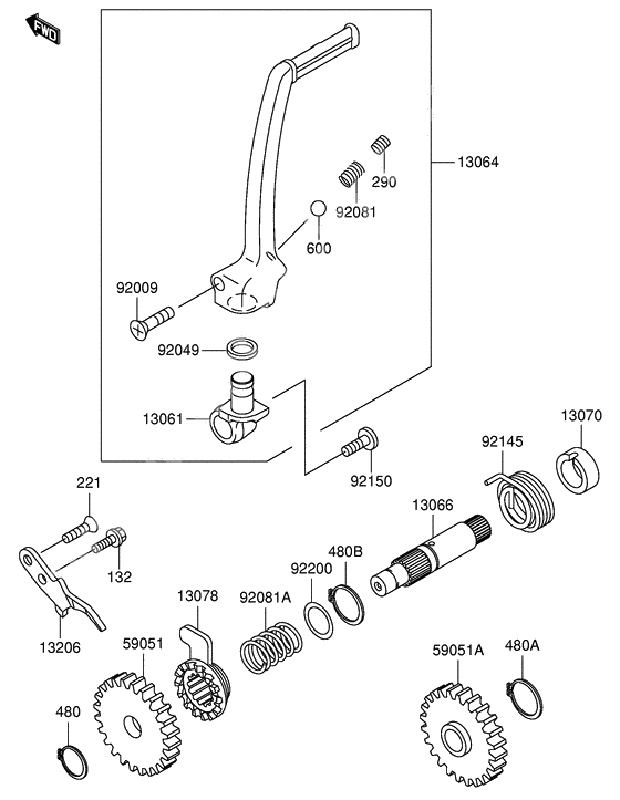 Kickstarter mechanism