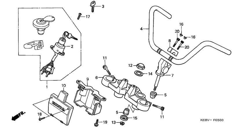 Handle pipe/top bridge