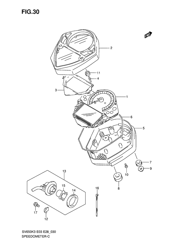 Speedometer              

                  Sv650sk3/sk4