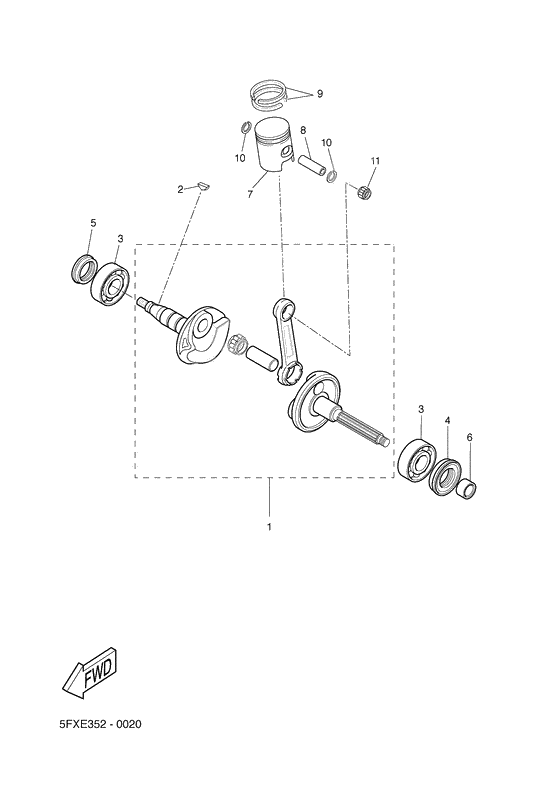 Crankshaft. piston