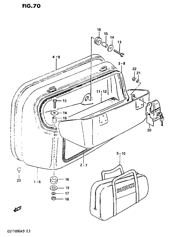 Side bag              

                  Gs1100gk2/gkd