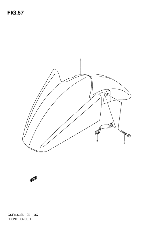 Front fender              

                  Gsf1250sl1 e21