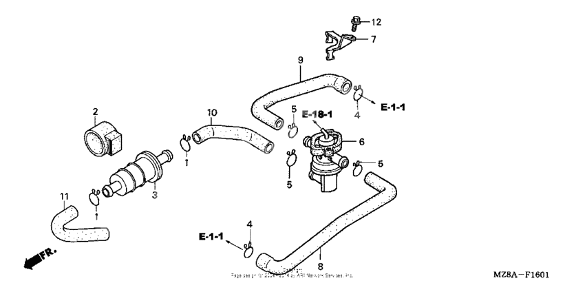 Air injection control valve