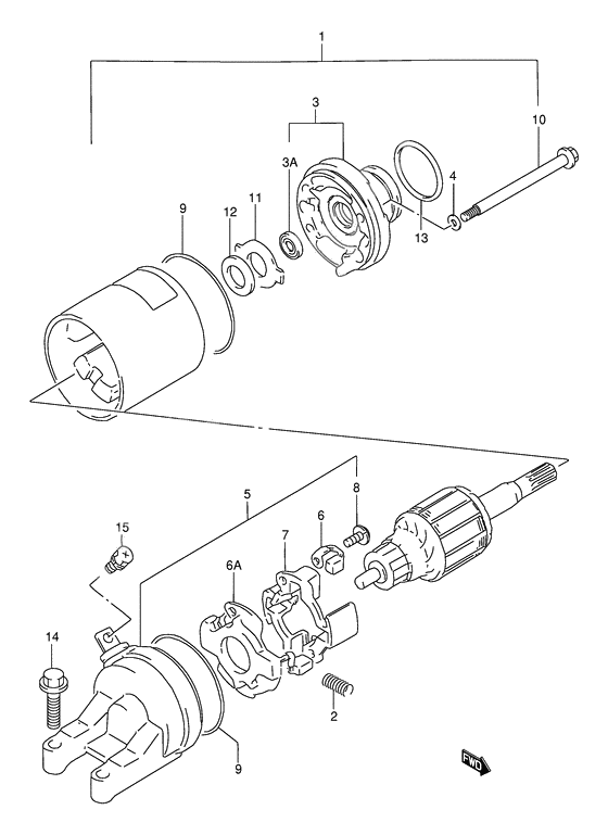 Starting motor