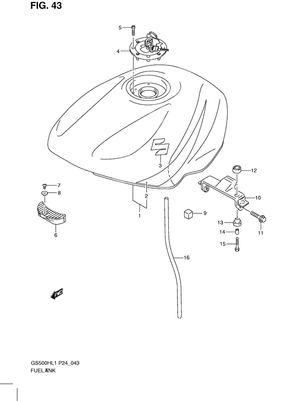 Tank fuel              

                  Gs500fh